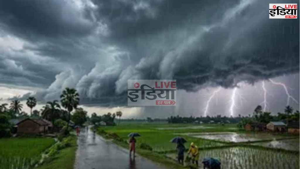 Bihar Weather: 9 जिलों में बारिश, 35% कम बरसा मानसून Bihar Weather में बिहार में बारिश का नजारा