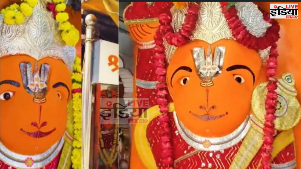 Ujjain Khade Hanuman Statue जो सड़क चौड़ीकरण के बीच नहीं हटाई जा सकी